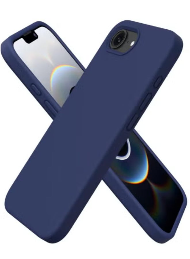 تايجر iPhone 16e Case 6.1-Inch (2025 Model) – Liquid Silicone Soft Gel Rubber Protective Phone Cover | Shockproof & Anti-Scratch with Microfiber Lining | Slim, Durable & Lightweight Full-Body Protection | Stylish Midnight Blue Case for Comfortable Grip & Maximum Safety - Image 1
