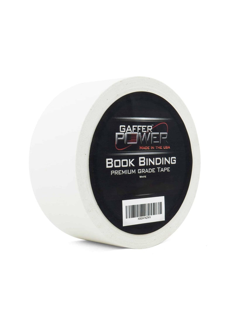 Gaffer Power Gaffer Power White Bookbinding Tape 2" x 15 Yards | American Made, Durable, Acid-Free Tape for Book Repair, Scrapbooks, and Documents  - Image 2