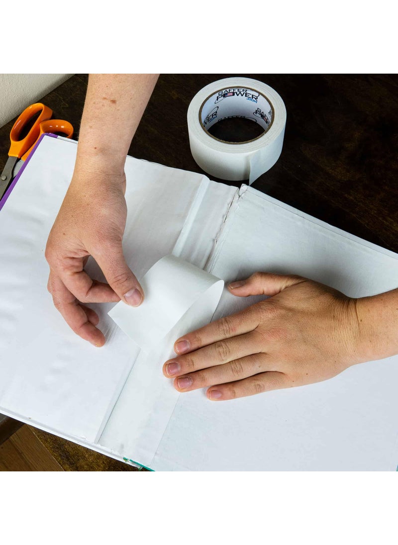 Gaffer Power Gaffer Power White Bookbinding Tape 2" x 15 Yards | American Made, Durable, Acid-Free Tape for Book Repair, Scrapbooks, and Documents  - Image 3