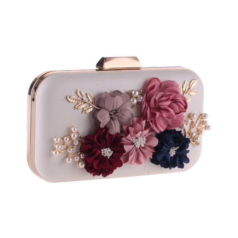 Women'S Bag Pu Luxury Rose Flower Korean Style Women'S Flash Evening Bag Clutch Bag Gift Bag 7417-H - Image 5