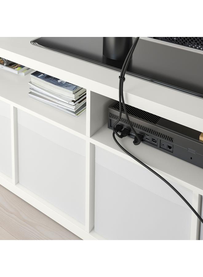 Zaboon Tv Bench, White, 147X60 Cm - Image 3