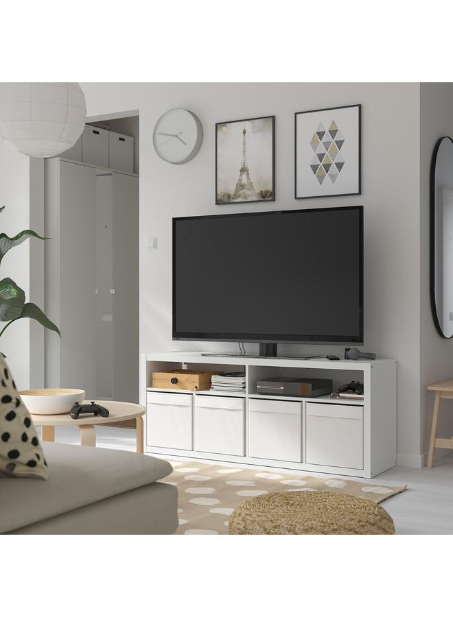 Zaboon Tv Bench, White, 147X60 Cm - Image 2