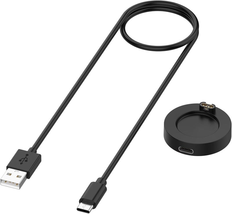 Disscool Replacement Charging Dock Cable Compatible with Garmin Fenix 9 Pro/Venu X1/Quatix 8/Forerunner 970/570/Vivoactive 6, USB Cables Charger Stand Smart Watch Accessories(1M/3.3FT, Black) - Image 4