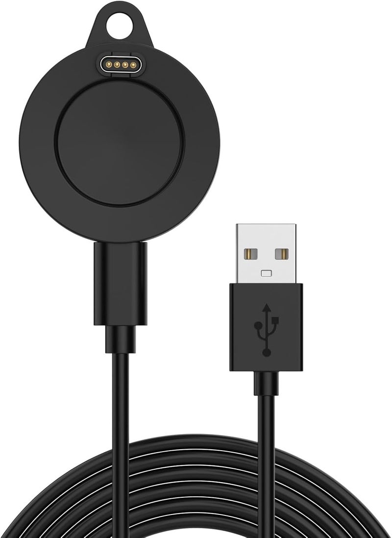 Disscool Replacement Charging Dock Cable Compatible with Garmin Fenix 9 Pro/Venu X1/Quatix 8/Forerunner 970/570/Vivoactive 6, USB Cables Charger Stand Smart Watch Accessories(1M/3.3FT, Black) - Image 1