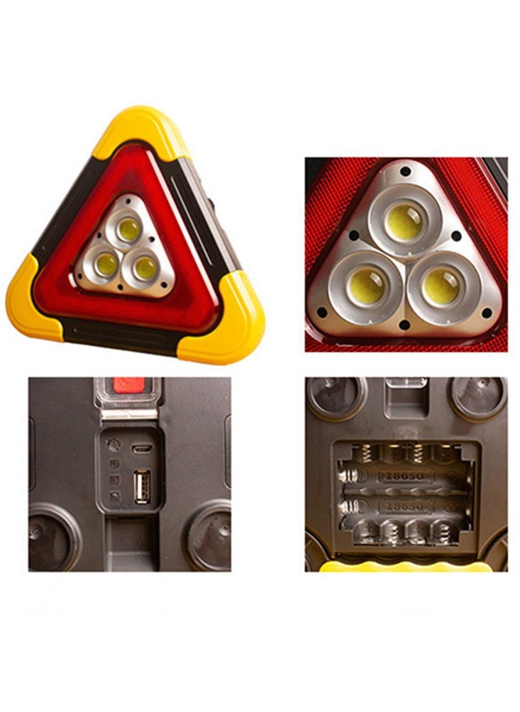 hurry bolt Emergency Light HB-7708 multi-function flashlight with LED lights and emergency warning triangle lights  - Image 3