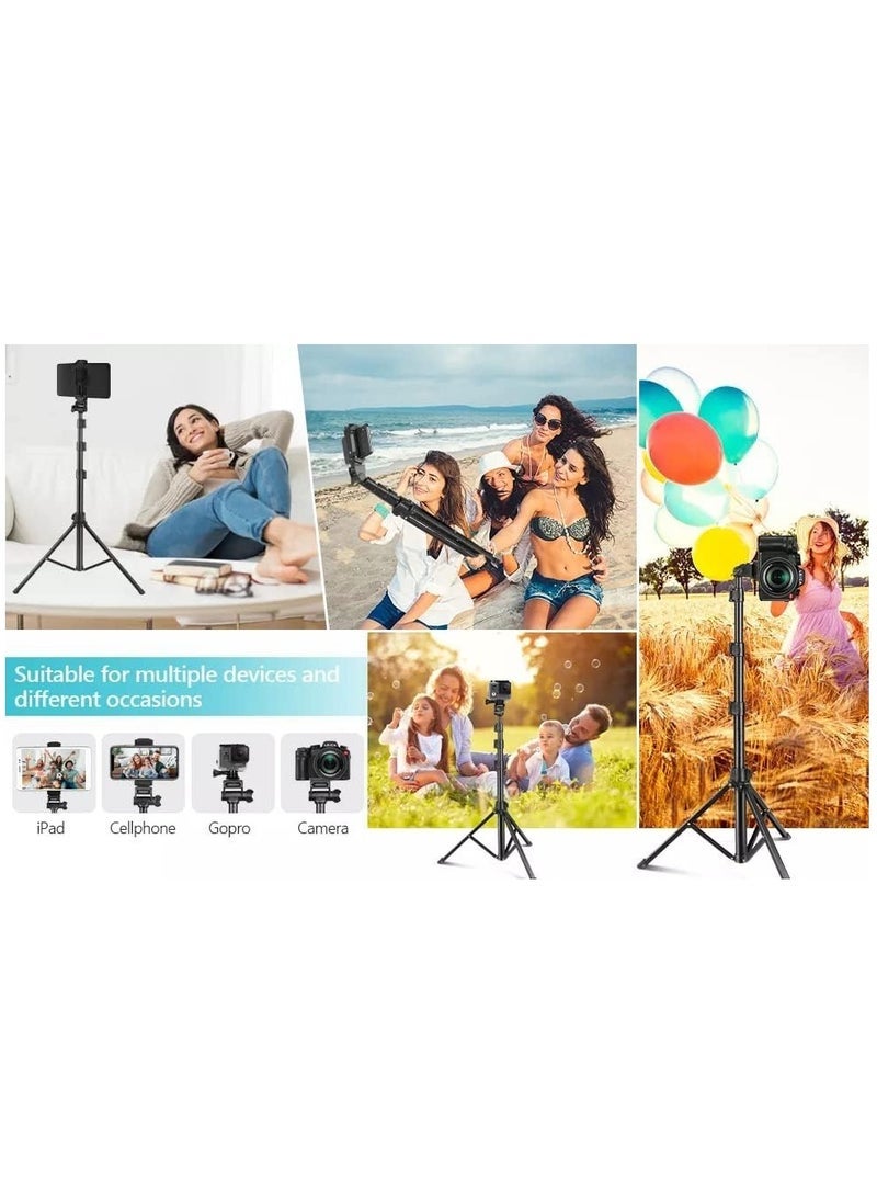 Jmary MT36 Selfie Stick Phone Tripod 67" Extendable Travel Tripod Stand with Phone Clip 1.7 meter Tripod for Video Shooting vlog - Image 4
