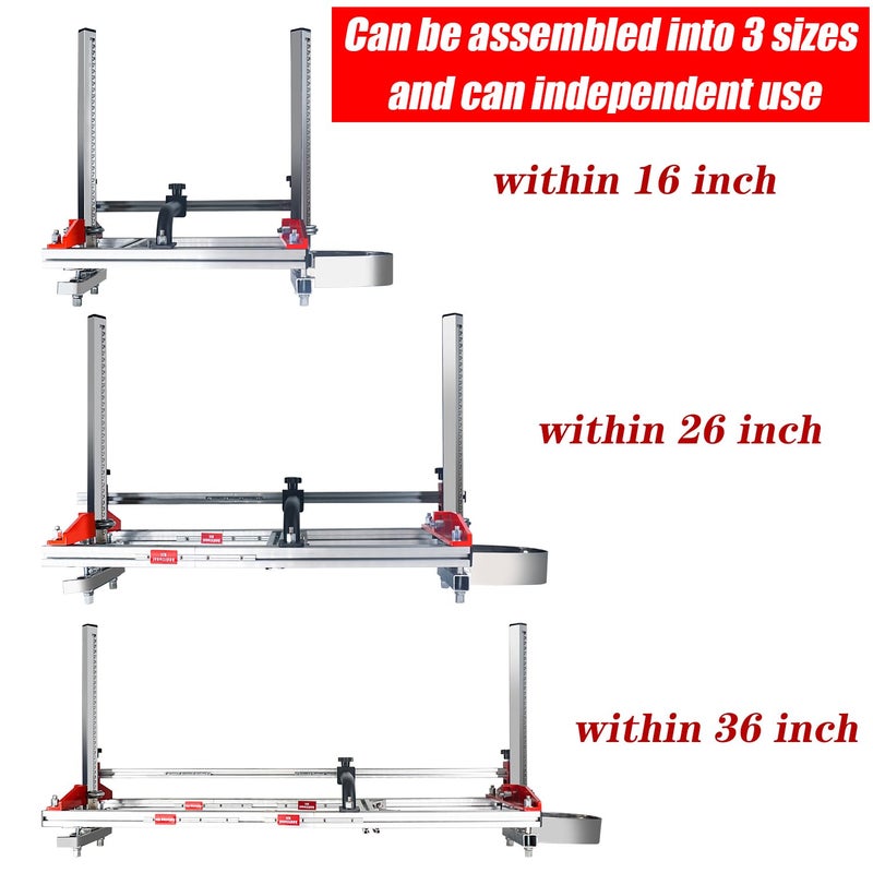 Zozen Chainsaw Mill with Lumber Guide Brackets, Portable Sawmill Kit - Can be Assembled into 3 sizes for Independent Use, Suitable for 14-36" Planking Milling Bar, A Perfect Match Cutting Guide Set. - Image 2