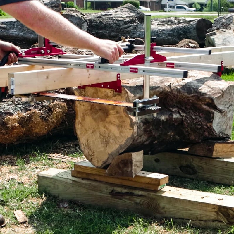 Zozen Chainsaw Mill with Lumber Guide Brackets, Portable Sawmill Kit - Can be Assembled into 3 sizes for Independent Use, Suitable for 14-36" Planking Milling Bar, A Perfect Match Cutting Guide Set. - Image 5