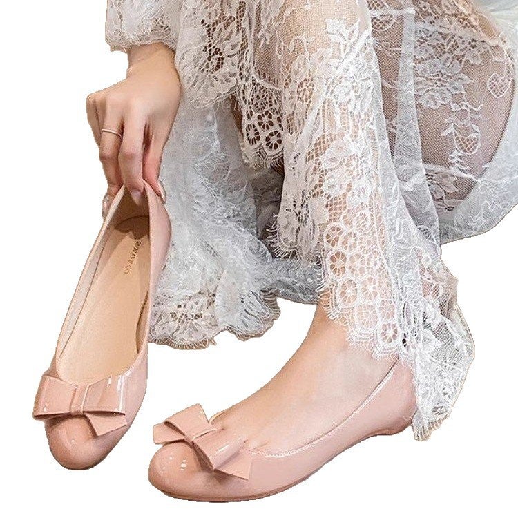 Women's Bow Slip-On Ballet Flat with Low Heel - Image 5