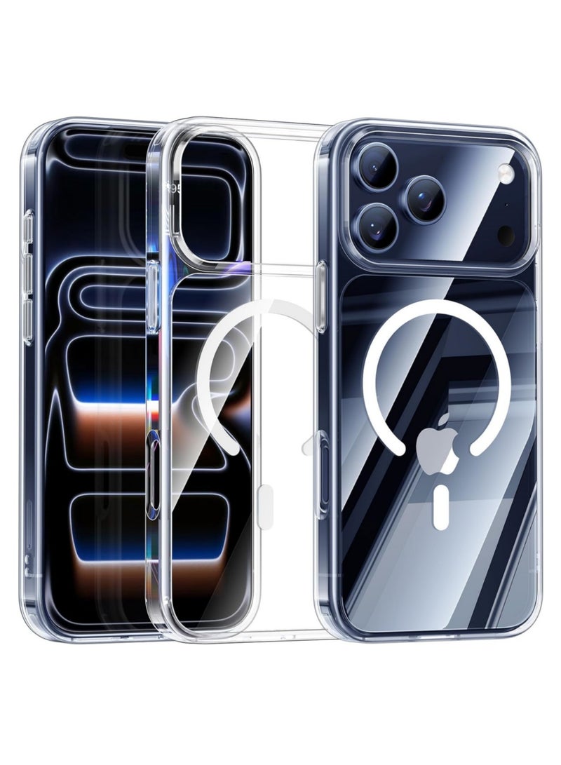 Aookay Case for iPhone 17 Pro Max: Magnetic Case for iPhone 17 Pro Max Compatible with MagSafe - Anti Yellowing Anti Scratch Shockproof Phone Bumper Cover - 6.9 Inch (Clear) - Image 1