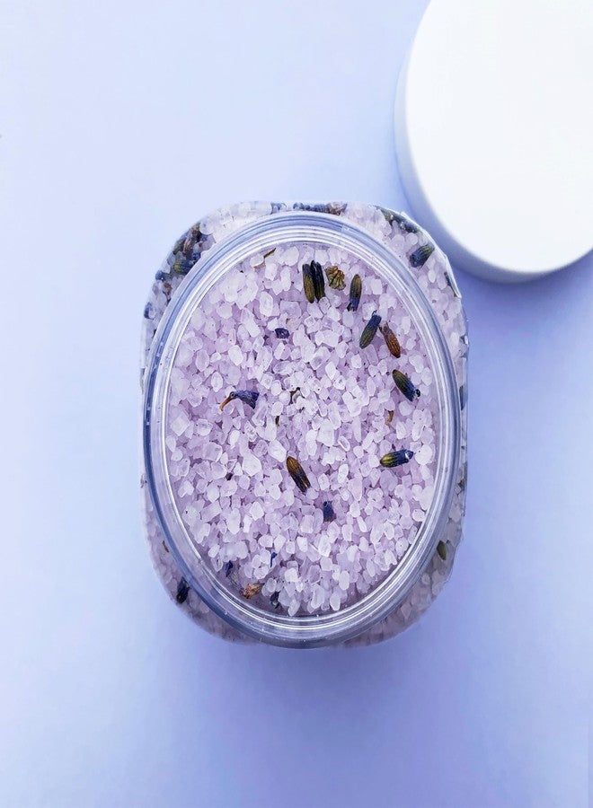 Sunday Rain Sleep Easy Bath Crystals - Lavender and Cedarwood - Natural Bath Salts - with Lavender Oil - Includes Scooper - Vegan - 17.4 oz - Image 2