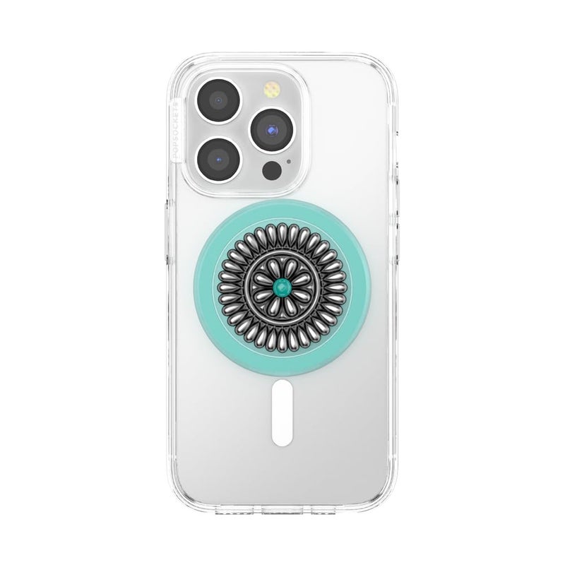 PopSockets Phone Grip for MagSafe, Magnetic Holder, Phone Stand, Boho - Enamel Stamped - Image 3
