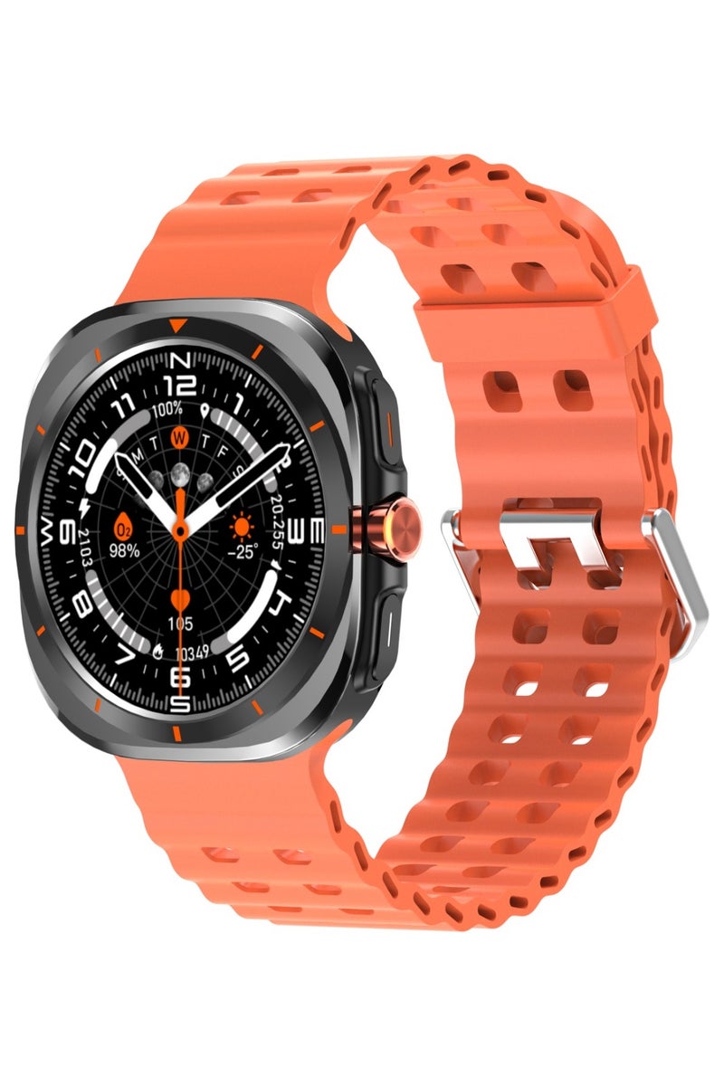 GREEN LION Strive Smart Watch 1.52 inch TFT IPS Display/ Blood Pressure, Oxygen/ Pedometer/ 5Days Working Time / Ai Voice Assistant/ Music Player & Inbuilt Games - Orange - Image 4