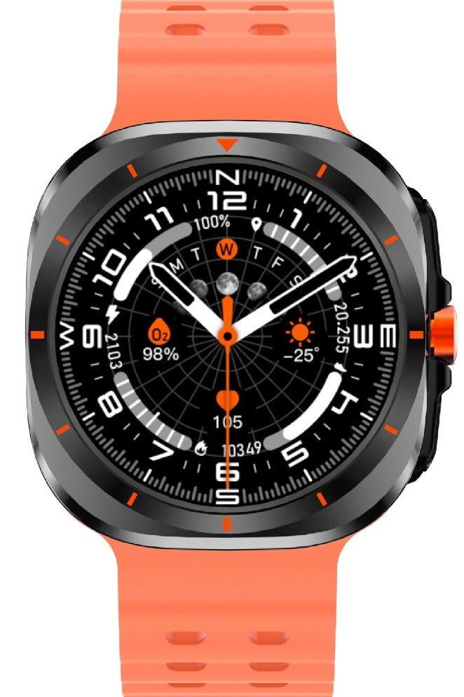 GREEN LION Strive Smart Watch 1.52 inch TFT IPS Display/ Blood Pressure, Oxygen/ Pedometer/ 5Days Working Time / Ai Voice Assistant/ Music Player & Inbuilt Games - Orange - Image 2