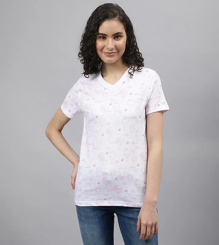 Conversational Printed Pure Cotton T-shirt