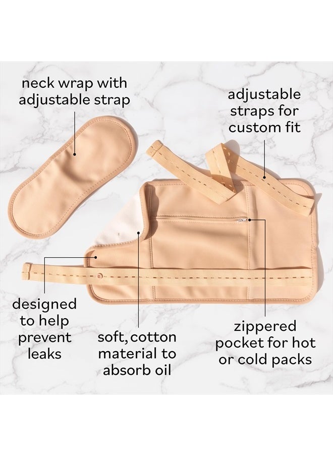 Sky Organics 16oz Castor Oil w/Wraps | Reusable Organic Castor Oil Pack | Adjustable Elastic Straps Cotton Durable Easy to Use  - Image 2