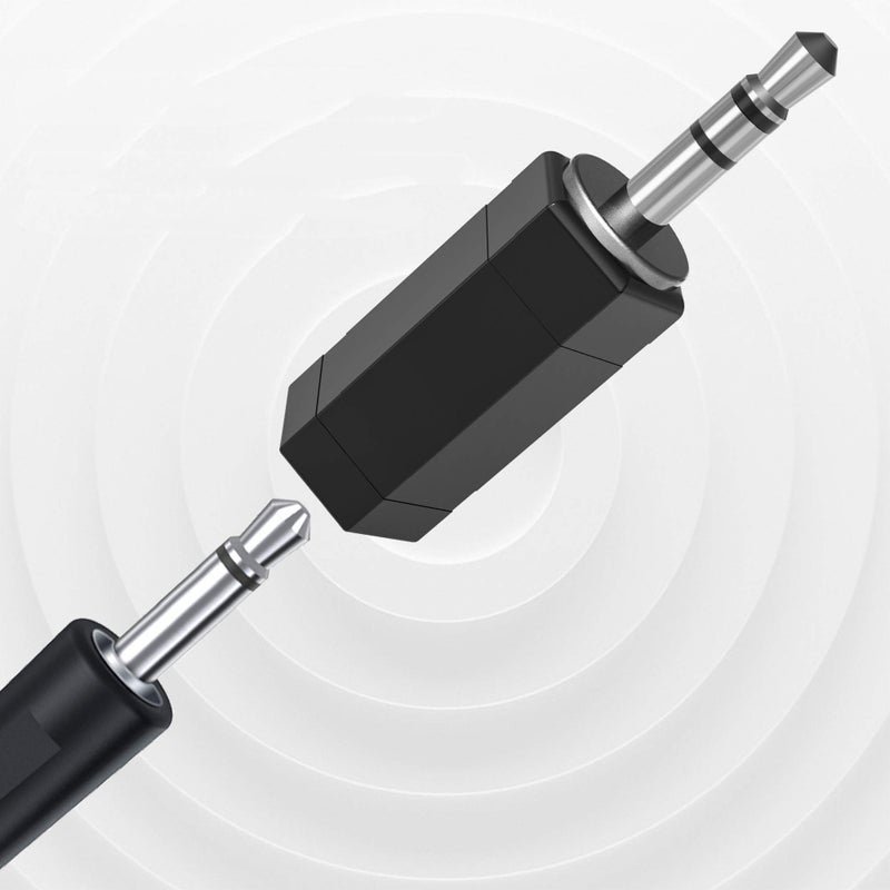 RFAdapter 3.5mm Stereo to Mono Adapter, 2 Pack TRS Stereo Male Plug to 1/8" Mono Female Jack - Image 4