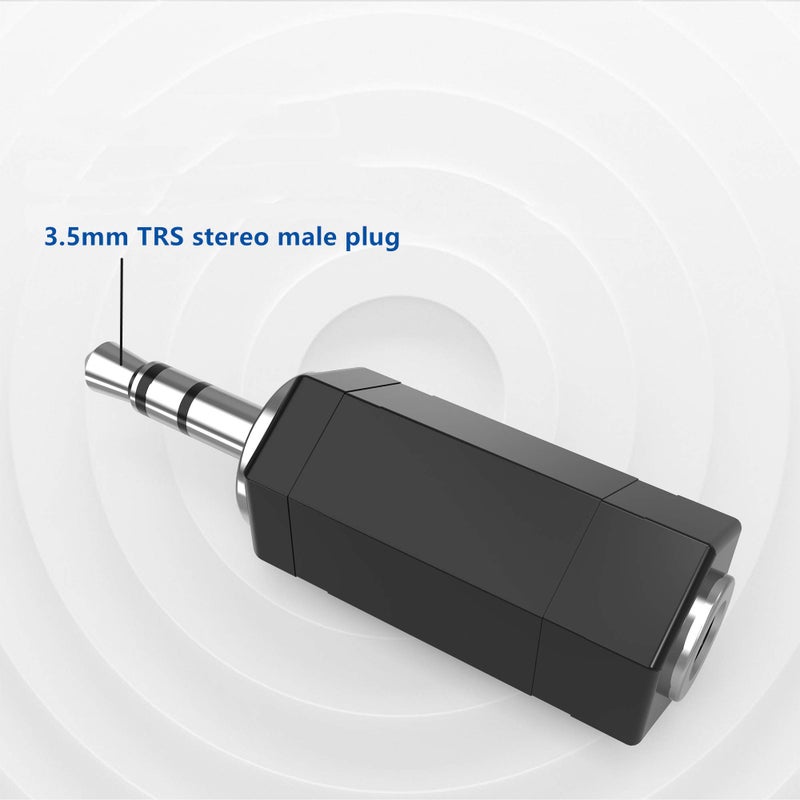 RFAdapter 3.5mm Stereo to Mono Adapter, 2 Pack TRS Stereo Male Plug to 1/8" Mono Female Jack - Image 2