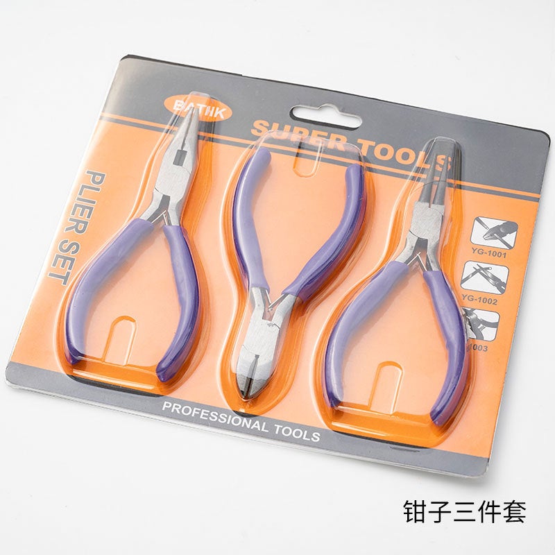 Handcrafted Pointed Pliers Multi-tool for DIY Jewelry three-piece set 