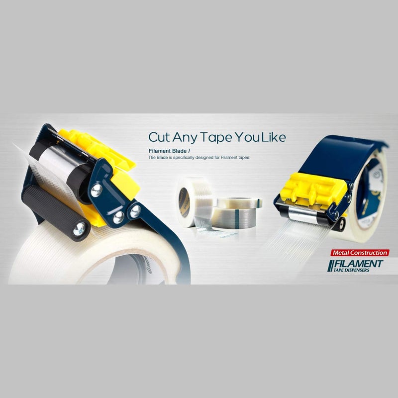 J.V. Converting Excell Filament Strapping Tape Dispenser (ET-606): 1 in. width (Chrome) - Image 2