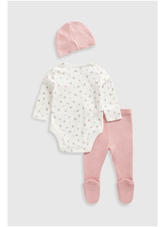 mothercare Rosebud 3-Piece Outfit Set  - Image 2