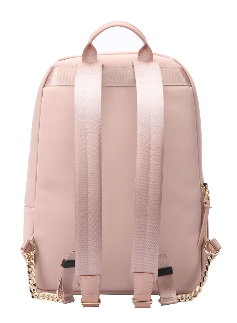 Bopai  Premium Lightweight Slim Ladies Laptop Backpack Water Resistant Synthetic Leather Daypack for Casual/Office/School/College, BO-LB505, Pink  | Best Price UAE
