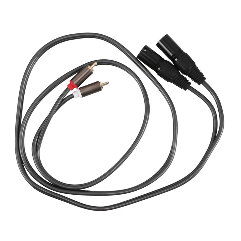 Single Dual Male Audio Cable For Mixer Amplifier Connection High Fidelity Sound - Image 2