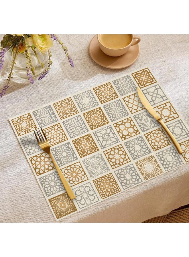 Nariele Moon Oil Lamp Printed Linen Kitchen Utensils Anti Scalding And Thermal Insulation Mat - Image 1