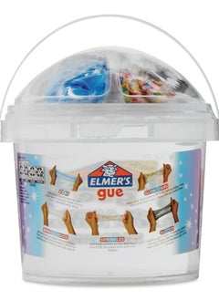 ELMER'S Elmer's Gue Glassy Clear Deluxe Premade Slime Kit, Safe and non-toxic slime for Kids and Crafts - 1.41 L  - Image 1