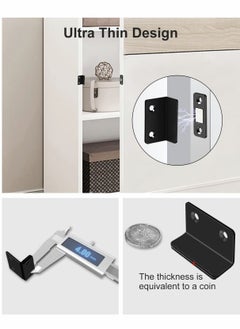 Y&D Magnetic Door Catch 4 Pack, Ultra Thin Cabinet for Drawer Magnets Adhesive Latch Closures Kitchen Closet Closing Closer  - Image 3