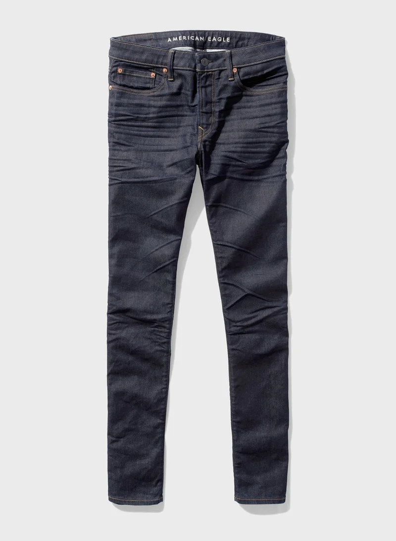 امريكان ايجل Mid Wash Slim Fit Jeans