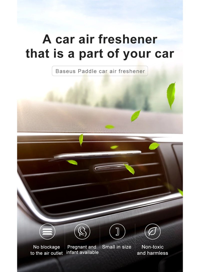 Baseus Car Air Fresheners, Scents Diffuser,  Vent Clips Perfume, Essential Oil sticks For Women Men, Automotive Fragrance Decoration Accessories, Ultra Thin Paddle (6 pc of Fragrances Included in Box)  - Image 3