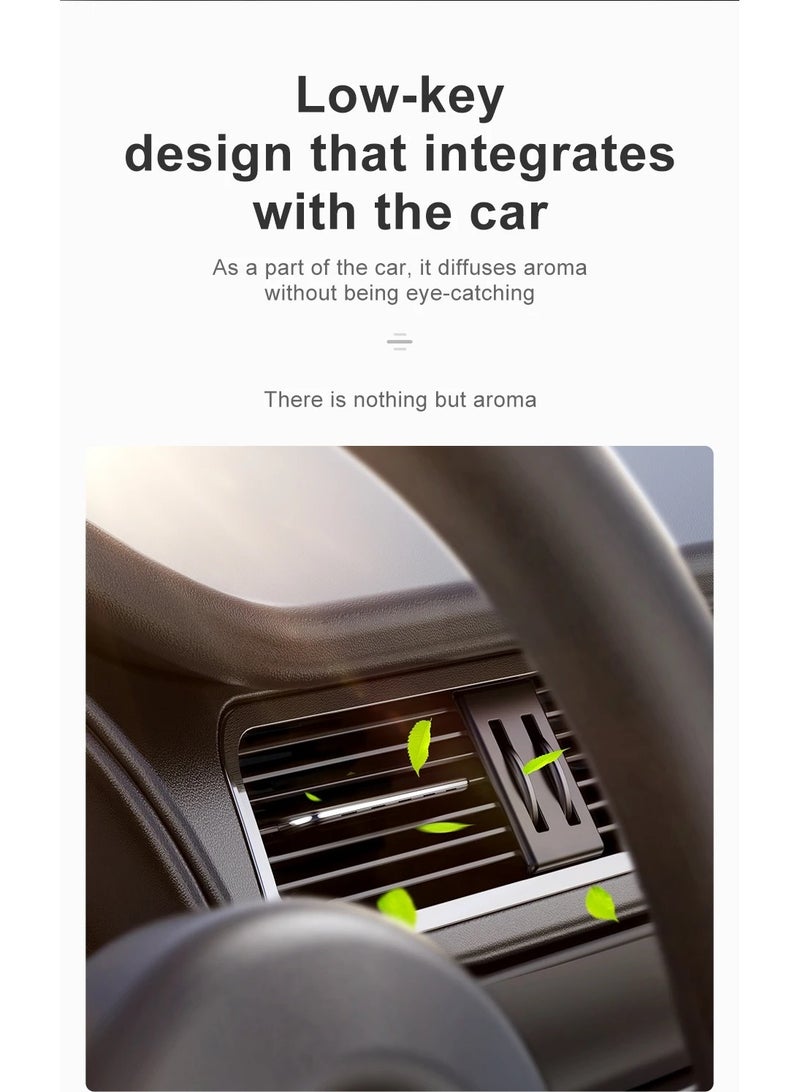 Baseus Car Air Fresheners, Scents Diffuser,  Vent Clips Perfume, Essential Oil sticks For Women Men, Automotive Fragrance Decoration Accessories, Ultra Thin Paddle (6 pc of Fragrances Included in Box)  - Image 4