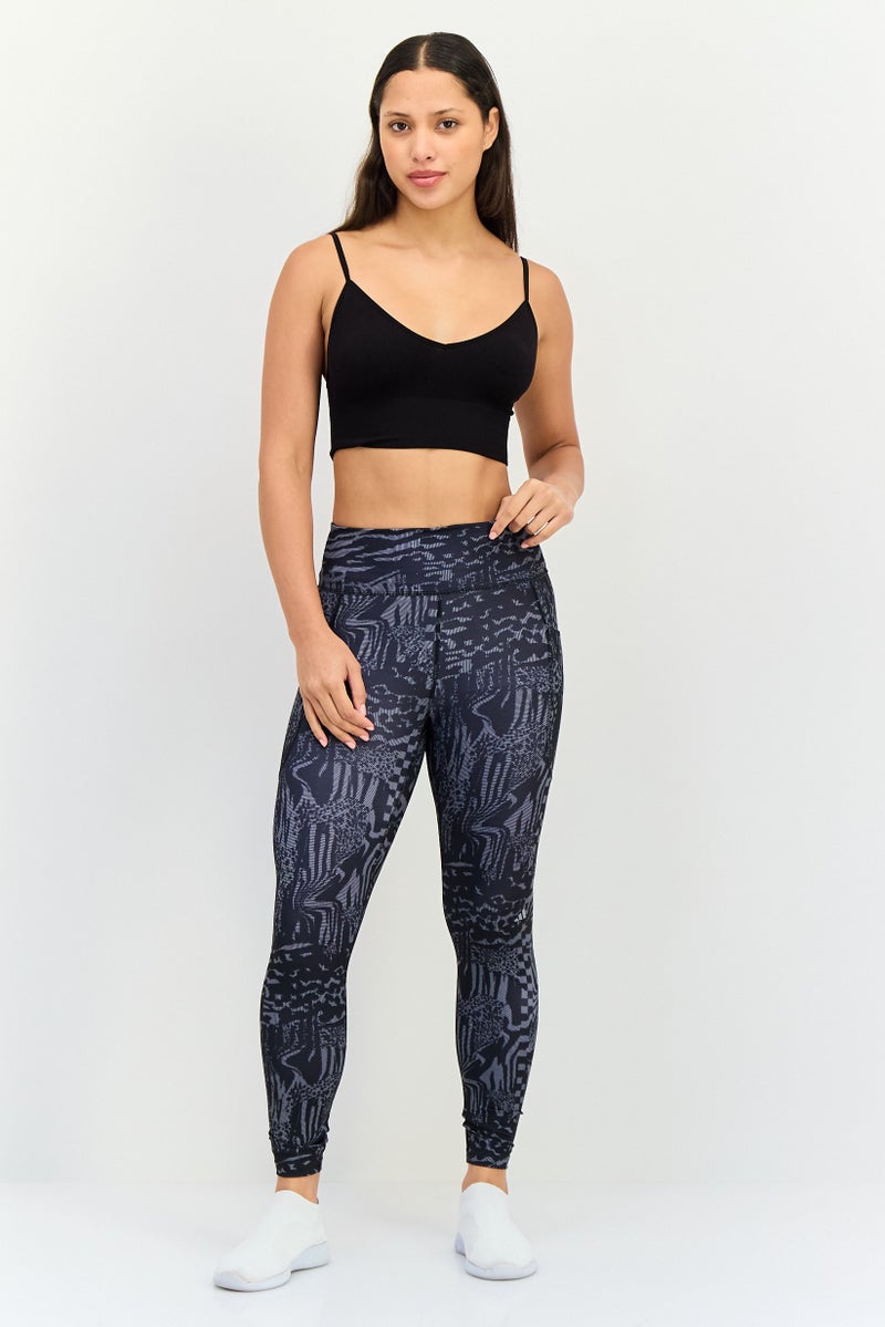 Adidas Women Tight Fit Brand Logo Running Leggings, Multicolor - Image 3