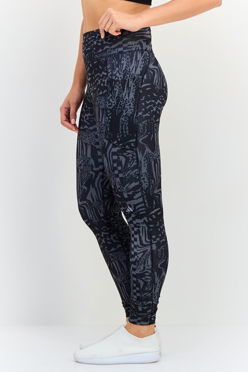 Adidas Women Tight Fit Brand Logo Running Leggings, Multicolor - Image 4