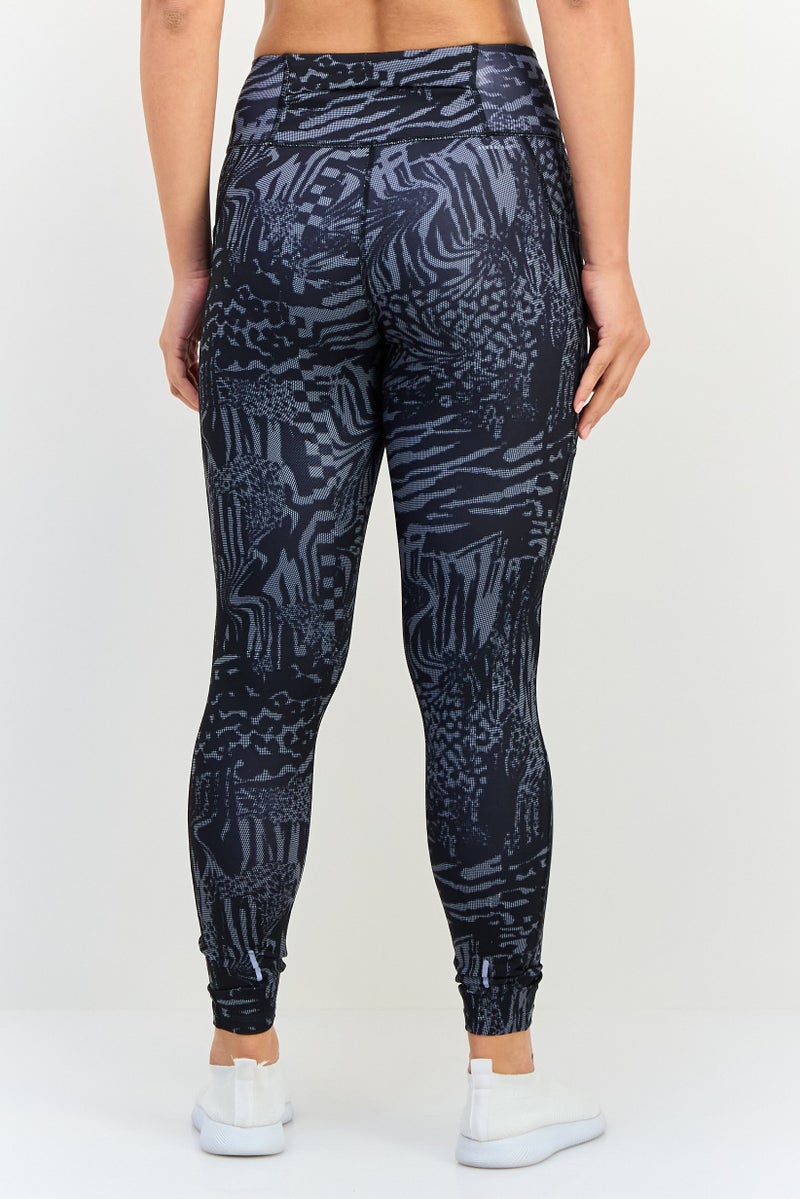 Adidas Women Tight Fit Brand Logo Running Leggings, Multicolor - Image 2