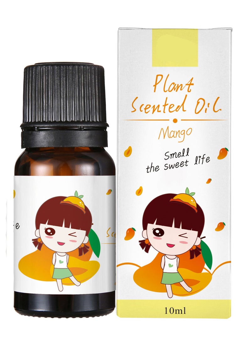 1-Piece 10ML Essential Oil For Air Humidifier,Flavors Aroma Diffuser Natural Plant Oil,Plant Fragrance Use For Air Fresh or Relieve Stress,Fragrance Mango - Image 1