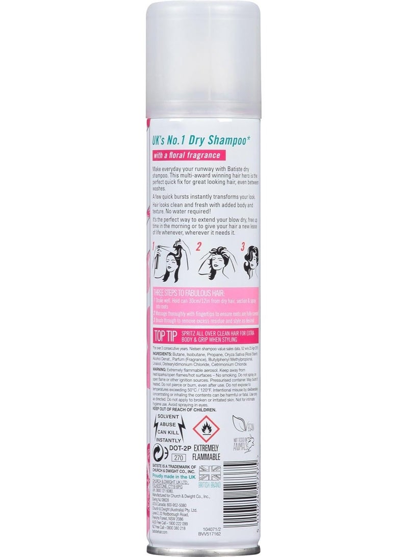 باتيستي شامبو باتيست الجاف أحمر الخدود 200 مل عبوة من 6 قطع - Image 2