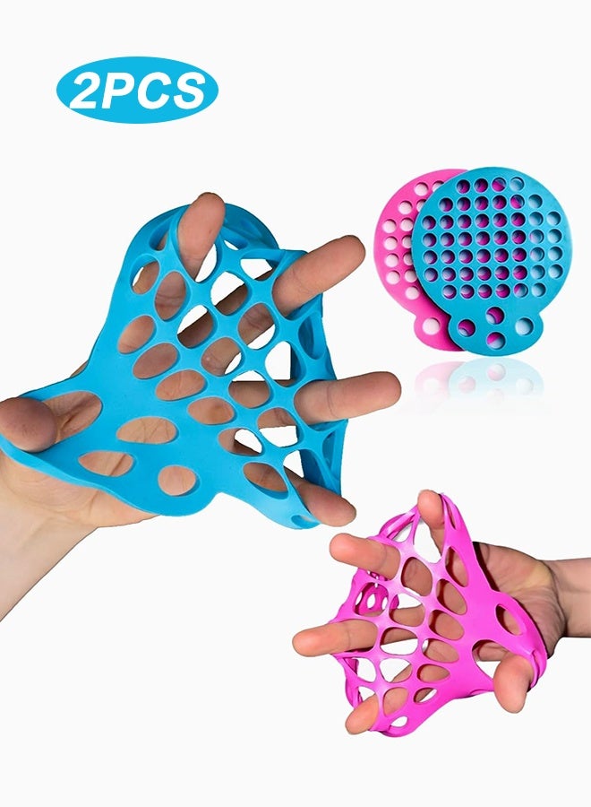Polish'D 2 Pack Hand Grip Strengthener, Finger Stretcher Hand Therapy Equipment Finger Extension Exerciser for Grip Strength and Physical Therapy | Hand Exercise Web with Various Resistance Levels - Image 1
