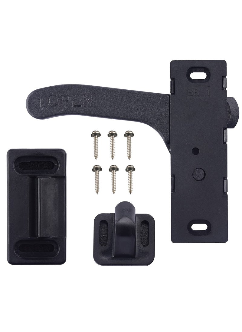 KASTWAVE RV Screen Door Latch Handle Kit, Zinc Alloy Entry Door Latch Hardware Right Hand Handle for Camper, Motorhome, Travel Trailer Right Hand  - Image 5