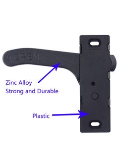 KASTWAVE RV Screen Door Latch Handle Kit, Zinc Alloy Entry Door Latch Hardware Right Hand Handle for Camper, Motorhome, Travel Trailer Right Hand  - Image 2