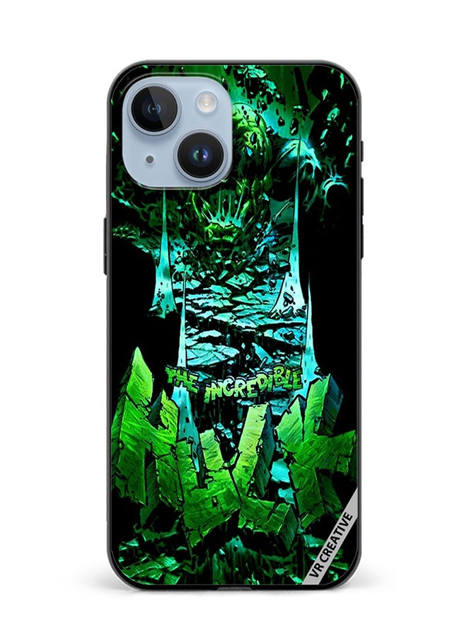 VR CREATIVE Protective Case Cover For Apple iPhone 15 Hulk Design Multicolour - Image 1
