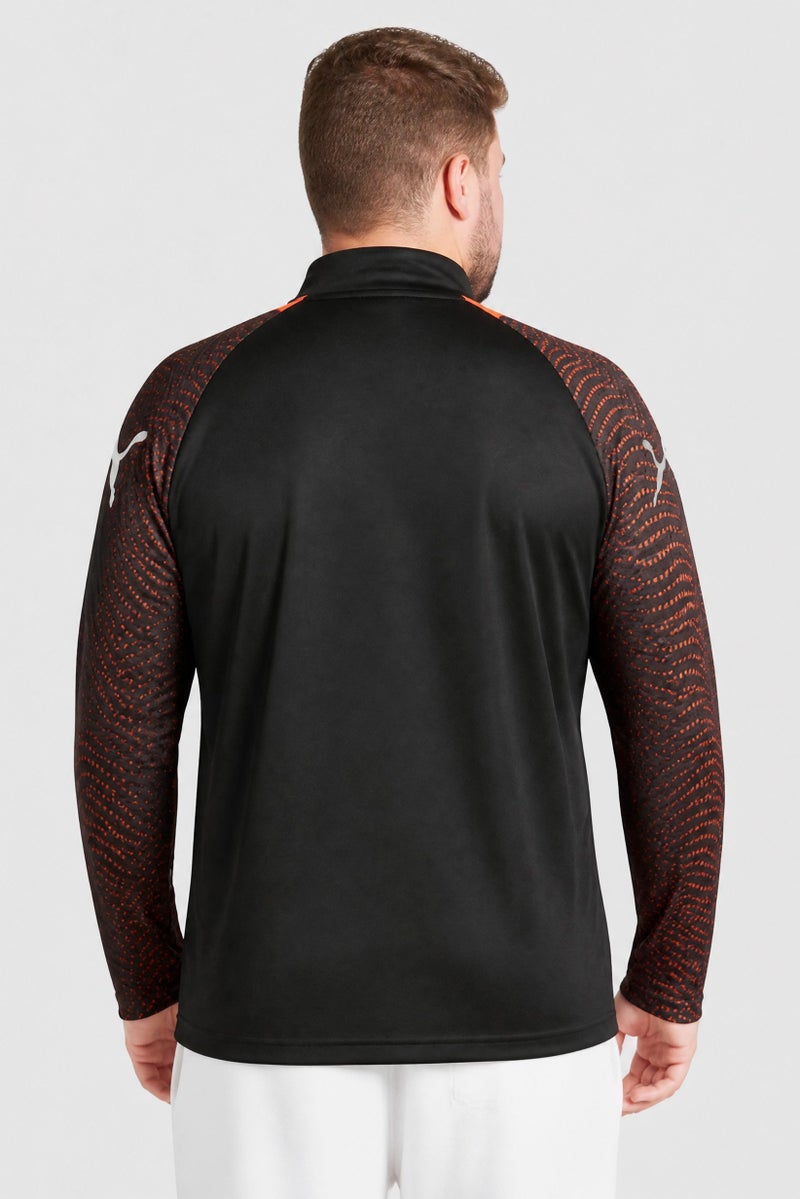 PUMA Men Slim Fit Long Sleeve 1/4 Zip Training T- Shirt, Black - Image 4