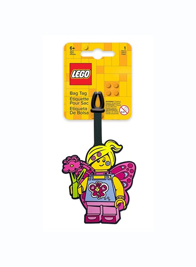 Lego Butterfly Girl Bag Tag