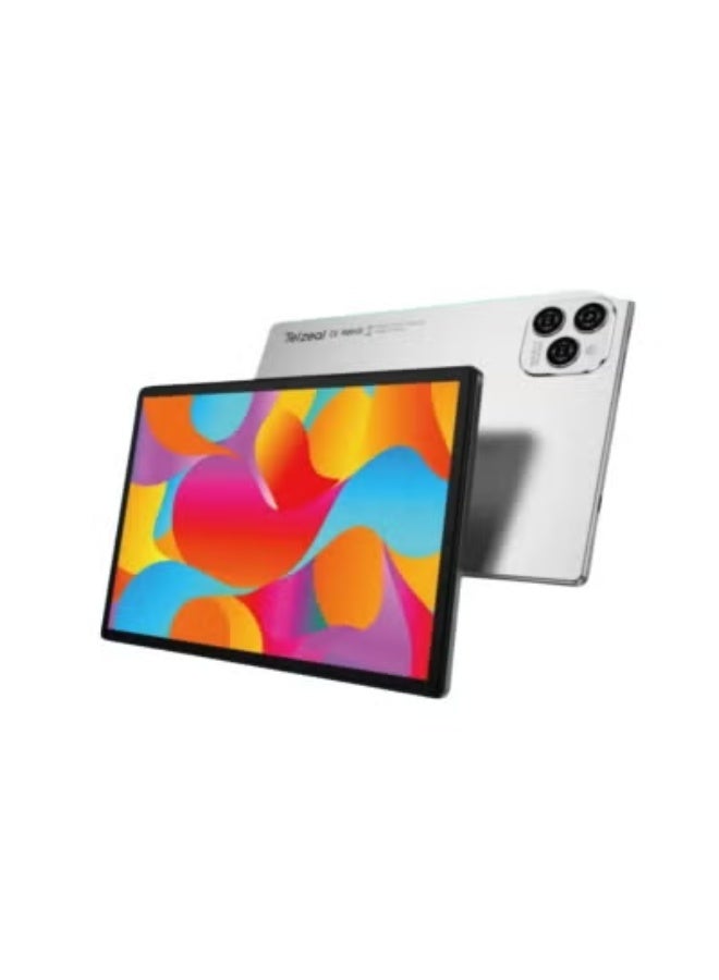 Telzeal P102 10.1-Inch Android 13 Tablet – 8GB RAM & 512GB ROM for Smooth Performance, Dual SIM 4G LTE + 5G Wi-Fi for Fast Connectivity, 10000mAh Battery, Wireless Keyboard & Mouse Included, Large Display for Study, Work, Gaming & Entertainment – Grey - Image 1