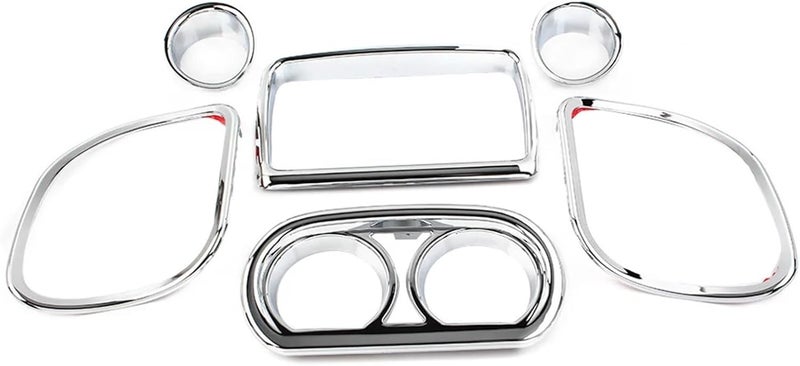 Wivplex 6Pcs Chrome Motorcycle Gauge Trim Kit - Image 1