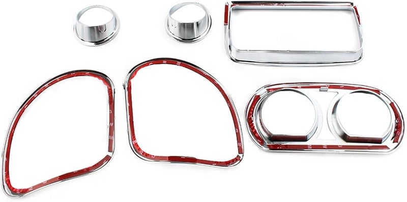 Wivplex 6Pcs Chrome Motorcycle Gauge Trim Kit - Image 5