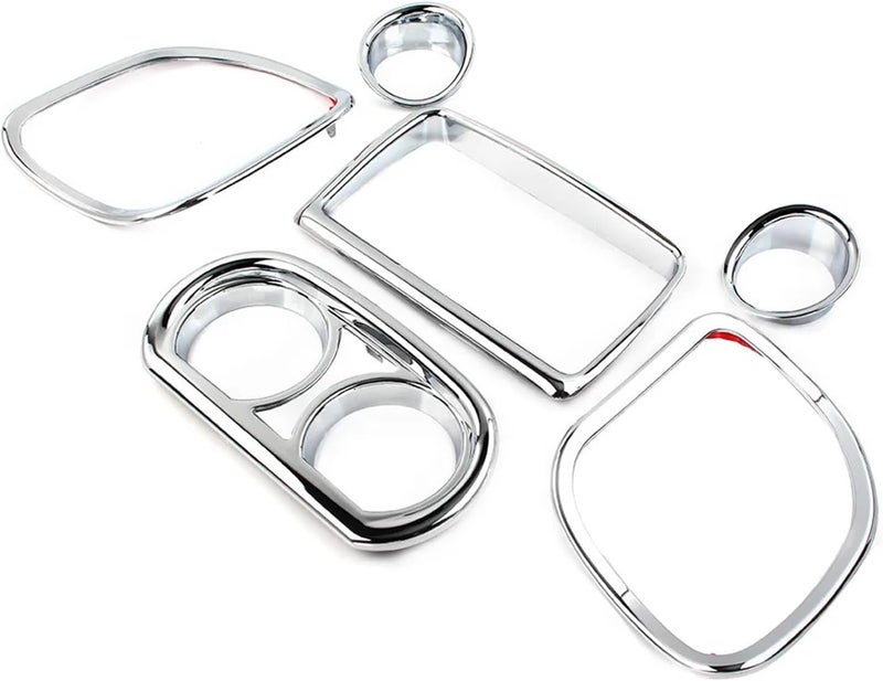 Wivplex 6Pcs Chrome Motorcycle Gauge Trim Kit - Image 2