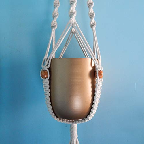 ecofynd Macrame Plant Hanger | Rope Flower Pot Holder for Indoor Outdoor Balcony Garden Wall (MWP6) - Image 2
