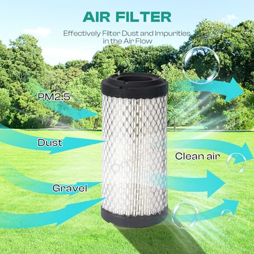 Drive-up EZGO Tune Up Kit for 2008-Up RXV and 2010-Up TXT Gas Golf Cart w/ 4 Cycle Kawasaki Motor with Air Filter Fuel Filter Oil Filter Spark Plug, 13.5 hp Engine Maintenance Kit for EZGO Models - Image 2